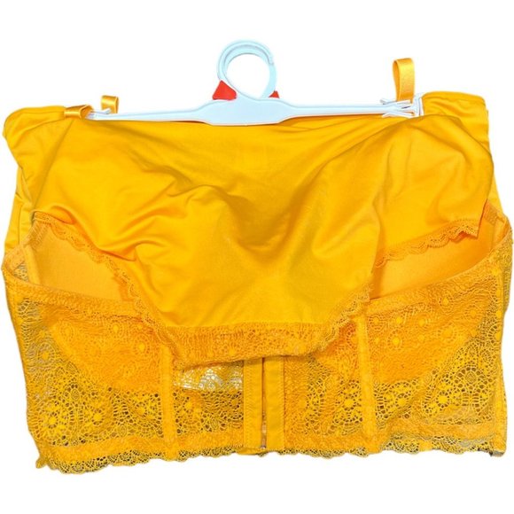 NWT French Affair Full Figure Flawless Coverage & Support Yellow Bra Panty Set - Picture 2 of 4